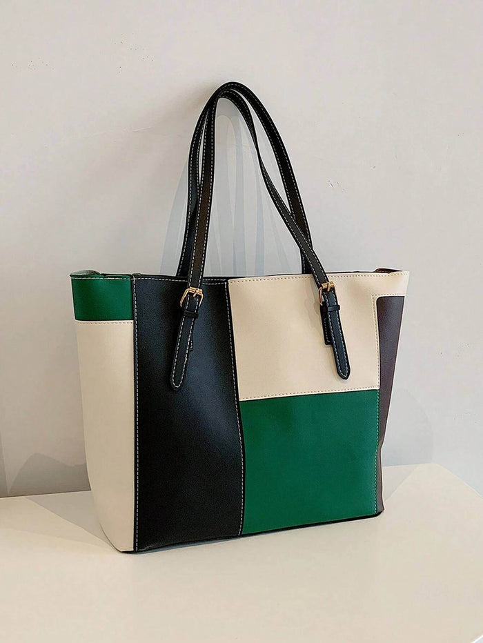 Colorblock Tote Bag - Dubai Offers Today