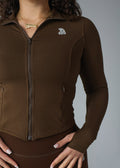 COMEBACK Curve Jacket - COFFEE