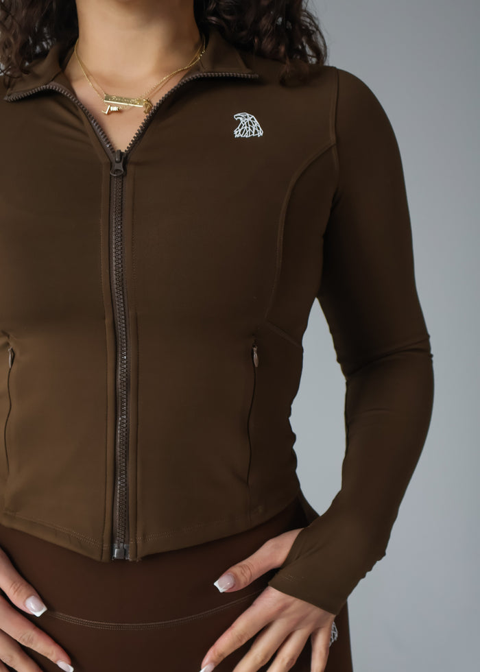 COMEBACK Curve Jacket - COFFEE