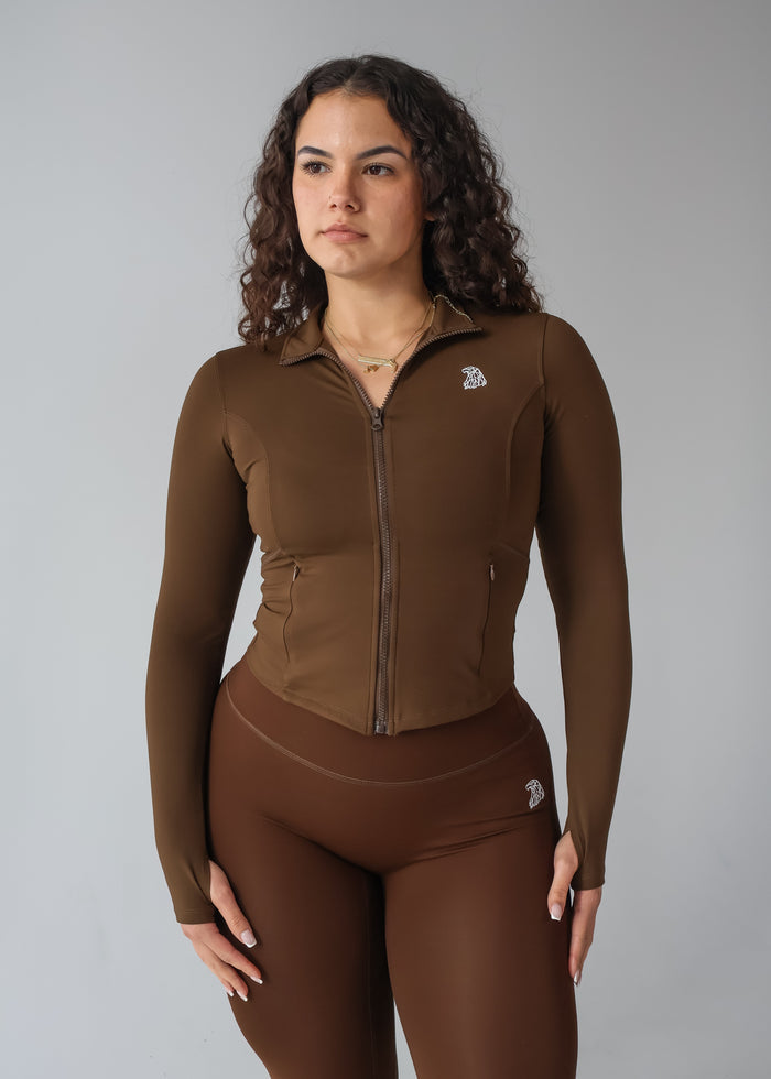 COMEBACK Curve Jacket - COFFEE