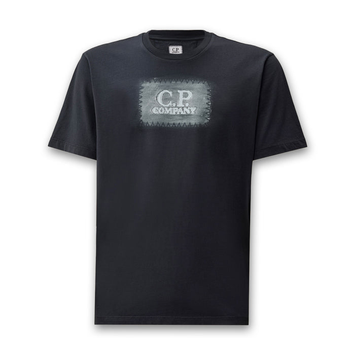 C.P. Company - Chest Print T-Shirt in Midnight Navy - Nigel Clare