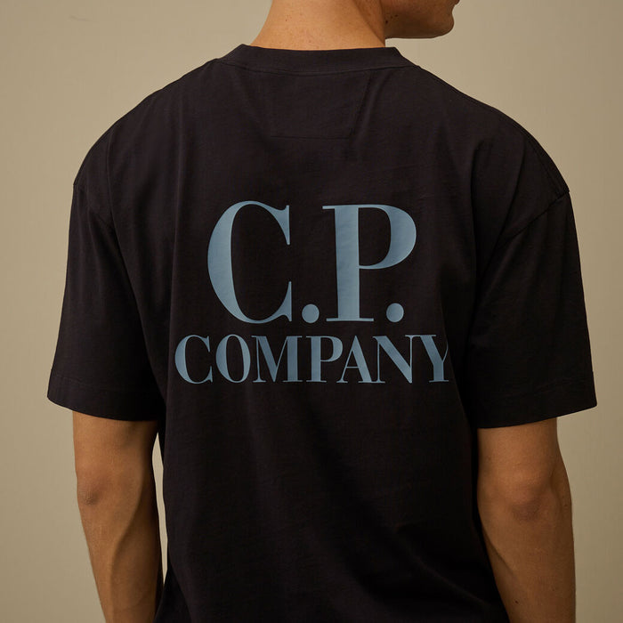 C.P. Company - Jersey 30/1 T-Shirt in Total Eclipse - Nigel Clare