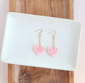 Dangle heart earrings