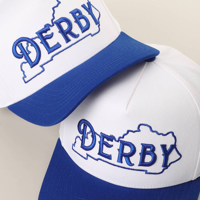 DERBY 3D Embroidered Two-Tone Trucker Hat