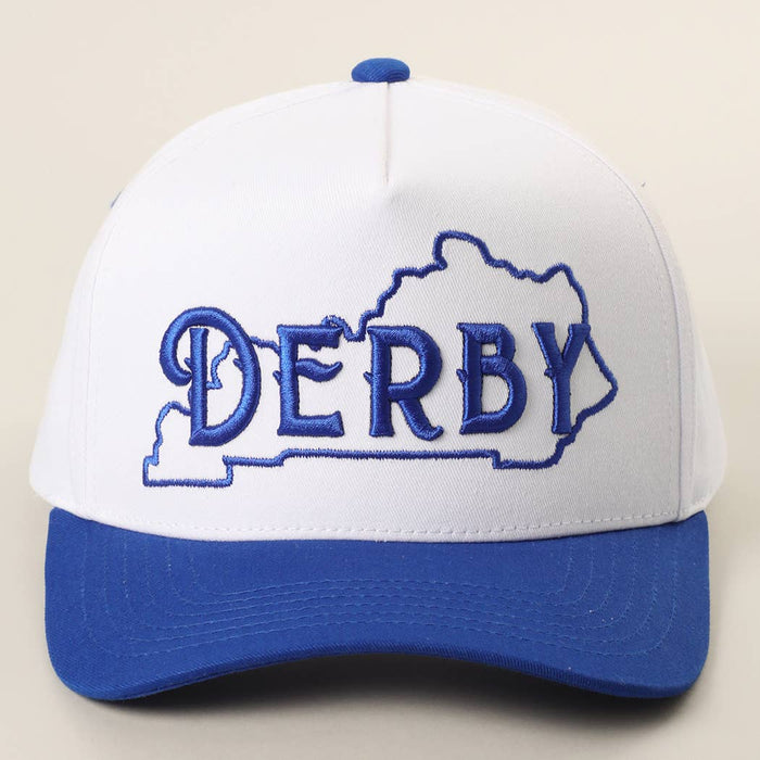 DERBY 3D Embroidered Two-Tone Trucker Hat