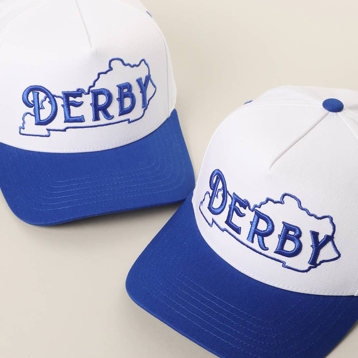 DERBY 3D Embroidered Two-Tone Trucker Hat