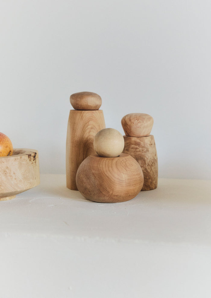 Elise McLauchlan Maple Burl Pepper Mill | Natural