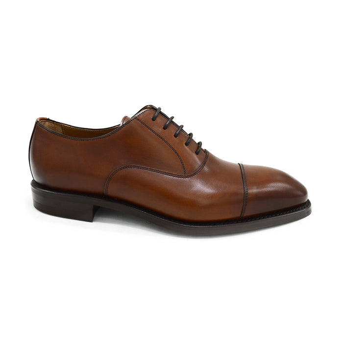 FACTORY SECOND Berwick 1707 Straight Cap Oxford (5217) Cuero (Tan) Dainite *mismatched size*