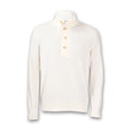 Gran Sasso - Button Mock Neck in Off White - Nigel Clare