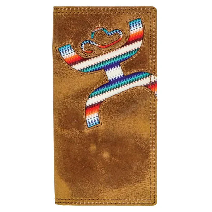 "Hooey Original " Rodeo Wallet Tan w/Sunset Serape Print