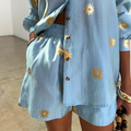 Ice Blue Sun Elissa Shorts