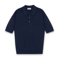John Smedley - Isis Polo Shirt in French Navy - Nigel Clare