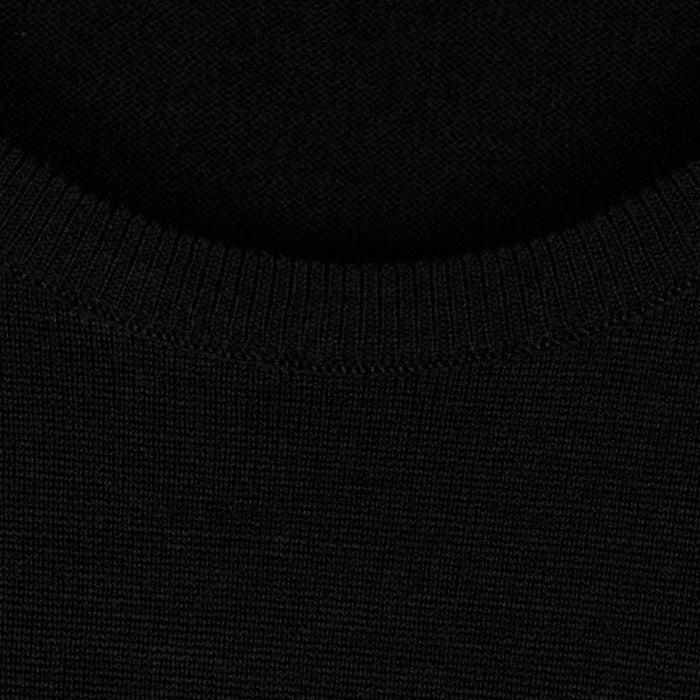 John Smedley - Marcus Crewneck in Black - Nigel Clare