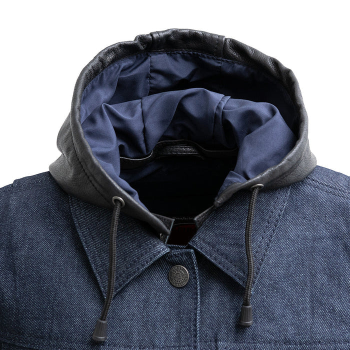 Ladies Holli Denim/Leather Jacket: The Holli jacket is a perfect pairing of style and functionality