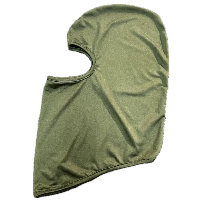 Olive Green motorcycle balaclava face mask for riding, providing full head and neck coverage.