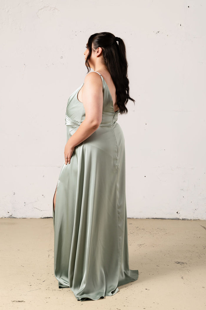Lila Satin Dress - Dress - JOUNE
