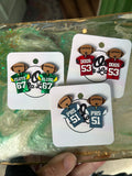 Local school earrings