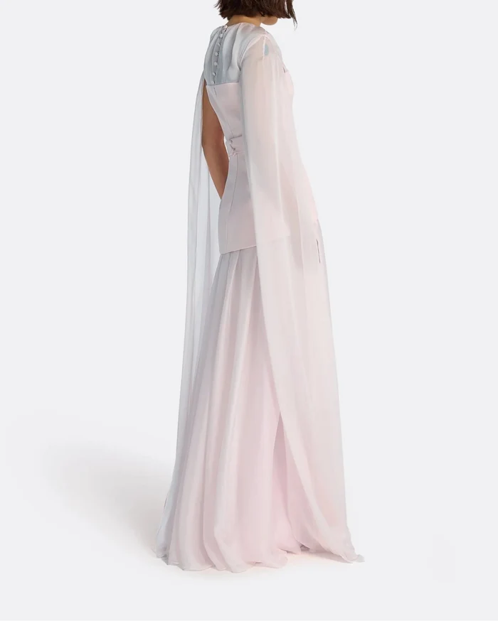 Long Sleeve Multi-Layer Dress - BLUSH-1