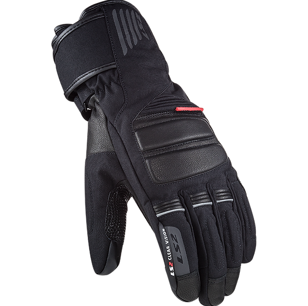 LS2 Frost Gloves: SPECIFICATIONSCONSTRUCTIONTextile » Goatskin Leather » Hipora® Waterproof Membrane » Thermal LiningFEATURES