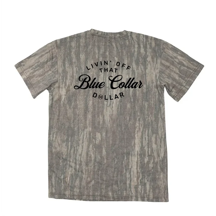 Mad Hatter Livin Off That Blue Collar Dollar T-Shirt