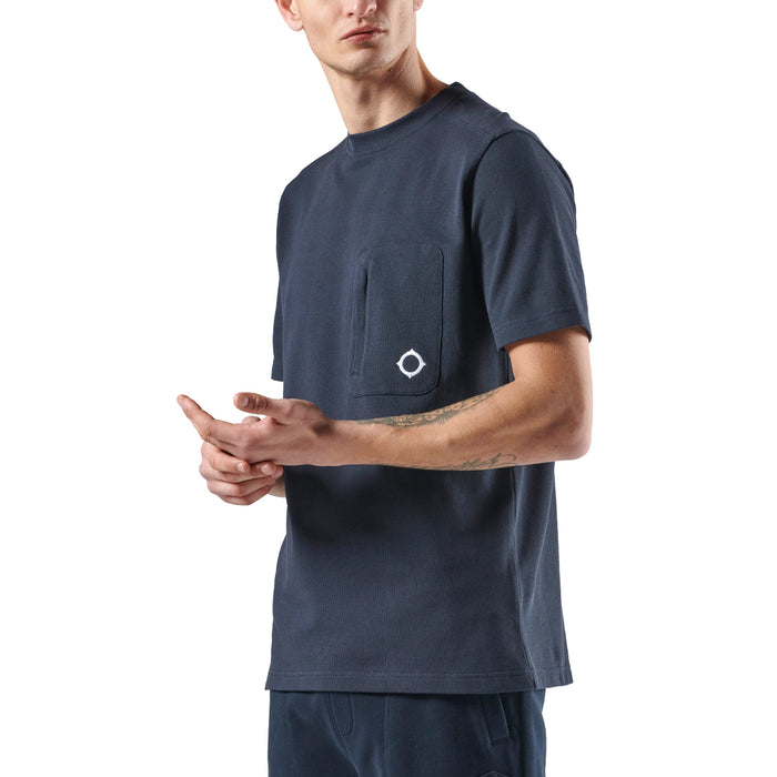 Mastrum - Pique Tee in Ink Navy - Nigel Clare