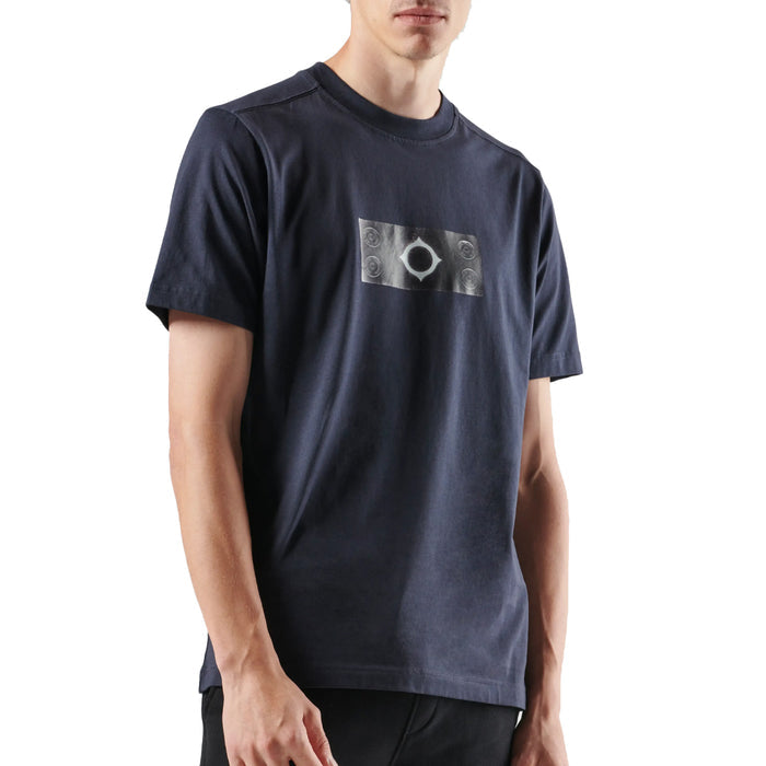 Mastrum - Trompe L'Oeil Tee in Ink Navy - Nigel Clare