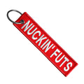 Motorcycle Key Chain - Nuckin Futs Red: Dimensions: 4