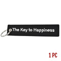 Motorcycle Key Chain - The Key To Happiness: Dimensions: 4