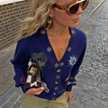 Navy Icons Cardigan