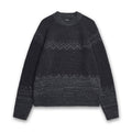 Norse Projects - Ulf Fairisle Sweater in Grey Melange - Nigel Clare