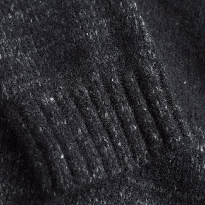 Norse Projects - Ulf Full Zip Fairisle Cardigan in Grey Melange - Nigel Clare