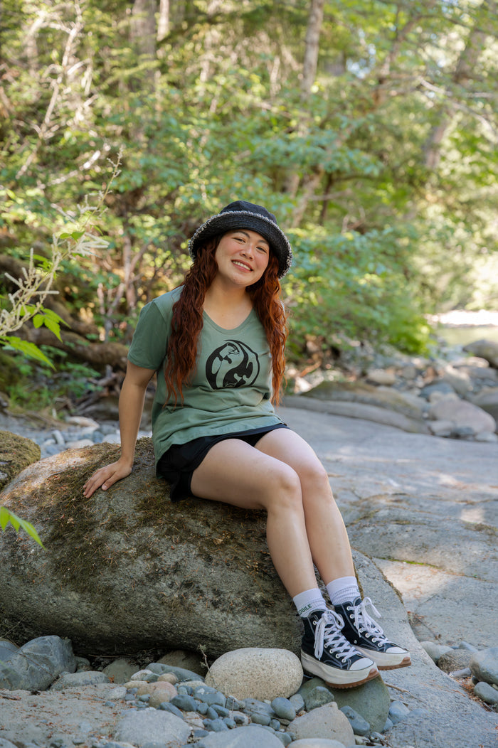 OTTERS YING/ YANG - Women's 100% Organic Cotton - Seafoam