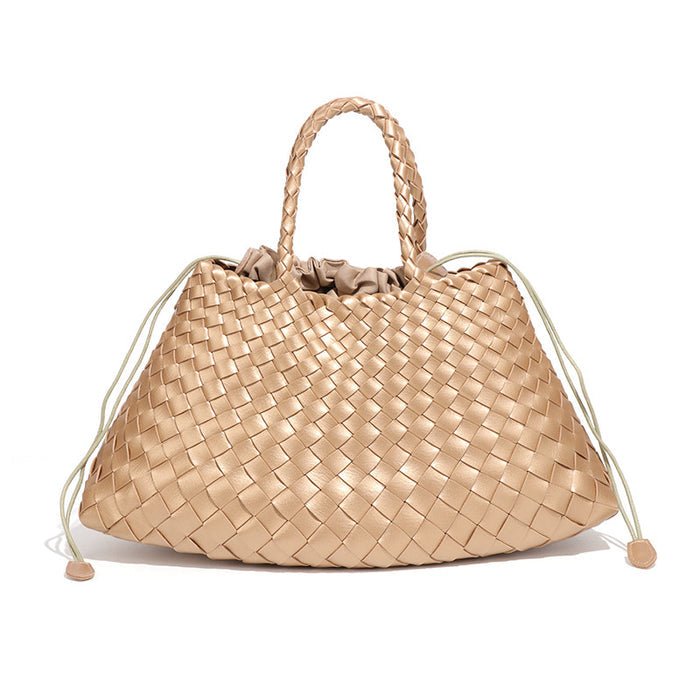 Oversized Woven Handbag – AZURE