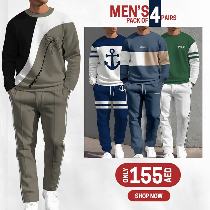 PACK OF 4 MEN'S CASUAL TRACK SUIT