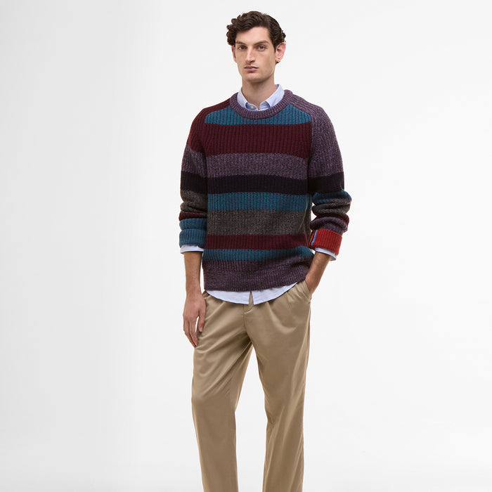 Paul Smith loves Barbour - Multi Stripe Crew Neck Sweater - Nigel Clare