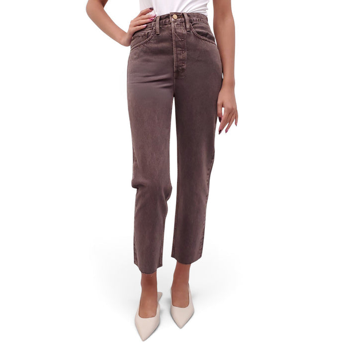 RE/DONE BROWN ACID WASH JEANS - SIZE 26
