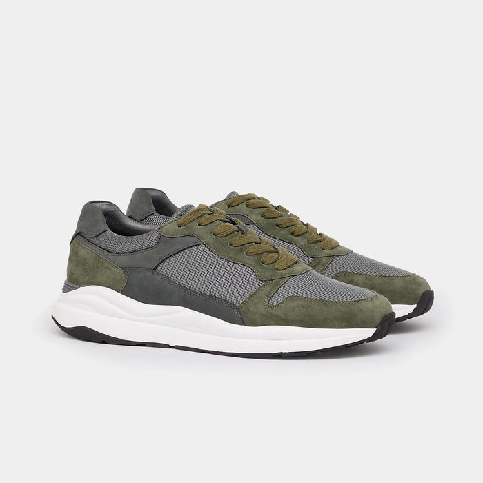 Remus - Albi Suede Trainers in Green - Nigel Clare