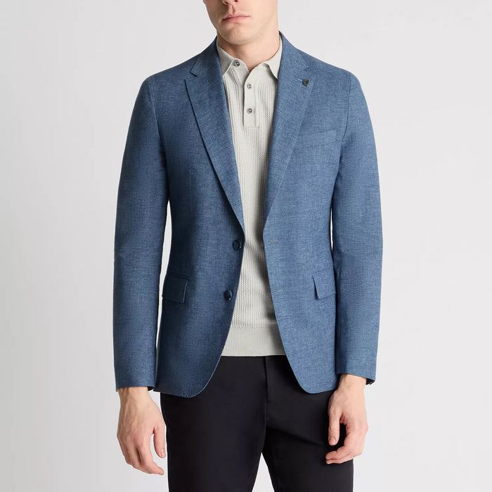 Remus - Alto Slim Fit Linen Blazer in Blue - Nigel Clare