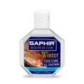A bottle of Saphir Hiver Salt Stain Remover for leather care.