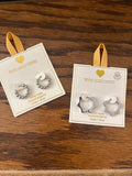Silver hoops