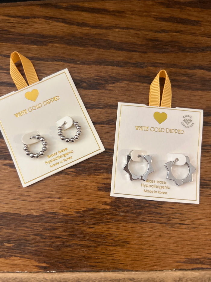 Silver hoops