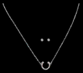 Silver Strike Horseshoe Necklace