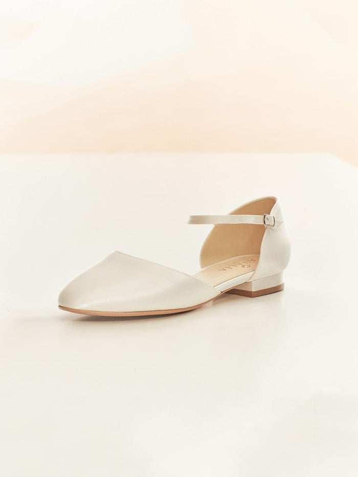 Sissi Bridal Flat Shoe - Shoes - Bianco Evento