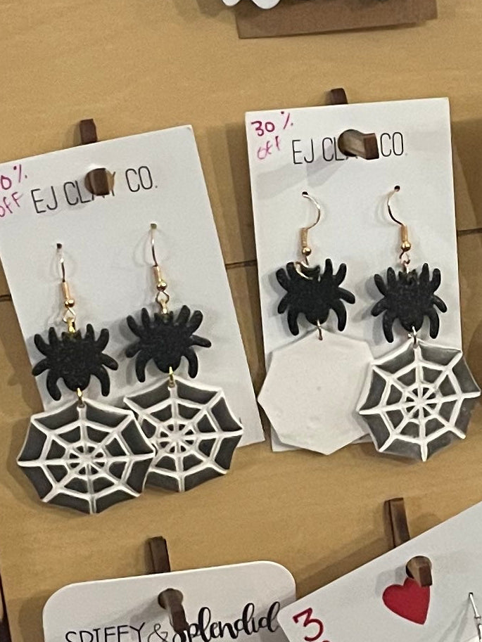 Spider web earrings EJ