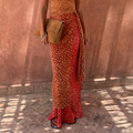 Spliced Deer Wrap Jojo Midi Skirt