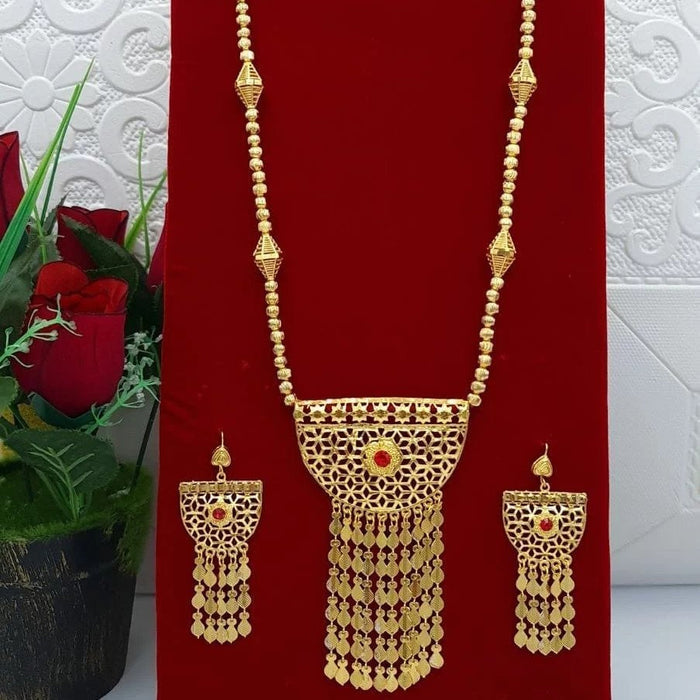 Square Pendant Necklace Set