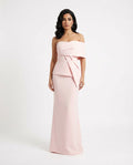 strapless draped peplum gown – ELEGANCE
