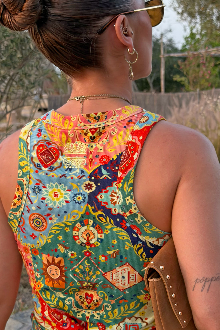 Tapestry Ribbed Tank