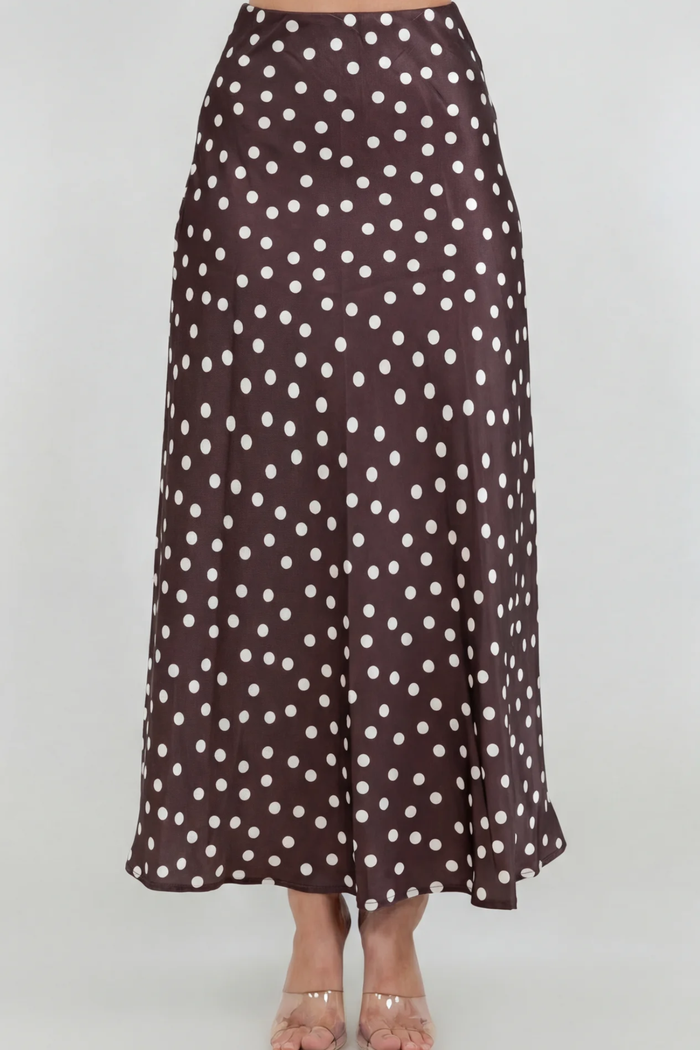 Tatyana Polka Dot Skirt - SexyModest Boutique