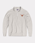 Ash Grey Texas Longhorns Quarter Zip Pullover